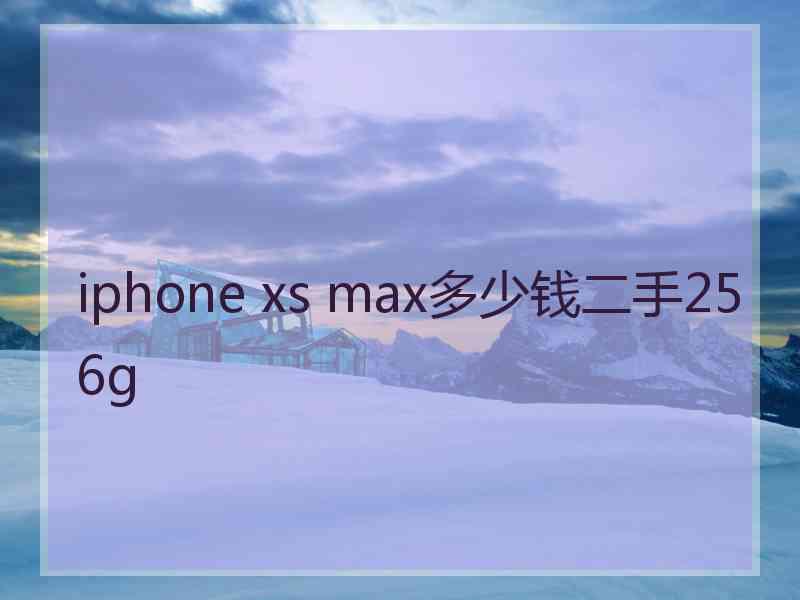 iphone xs max多少钱二手256g