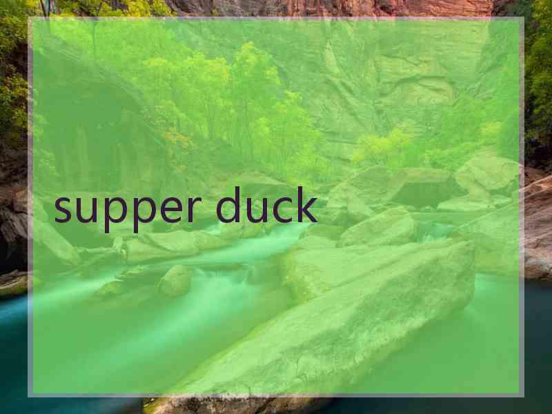 supper duck