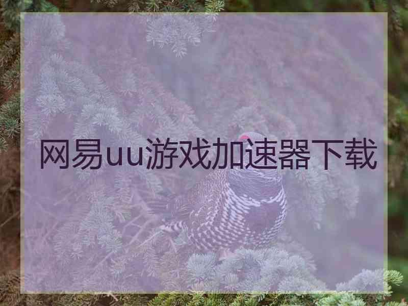 网易uu游戏加速器下载