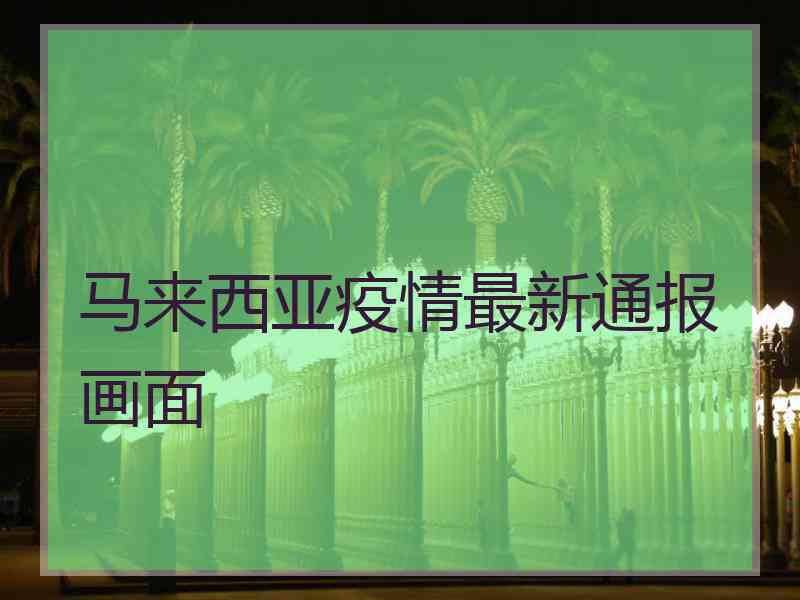 马来西亚疫情最新通报画面