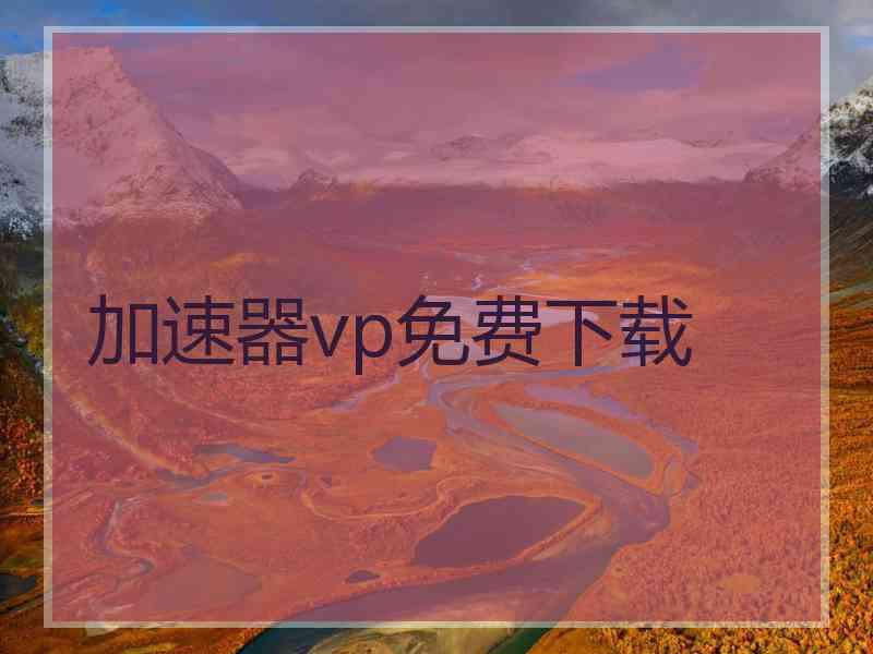 加速器vp免费下载