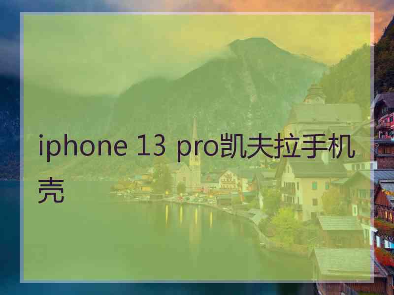 iphone 13 pro凯夫拉手机壳