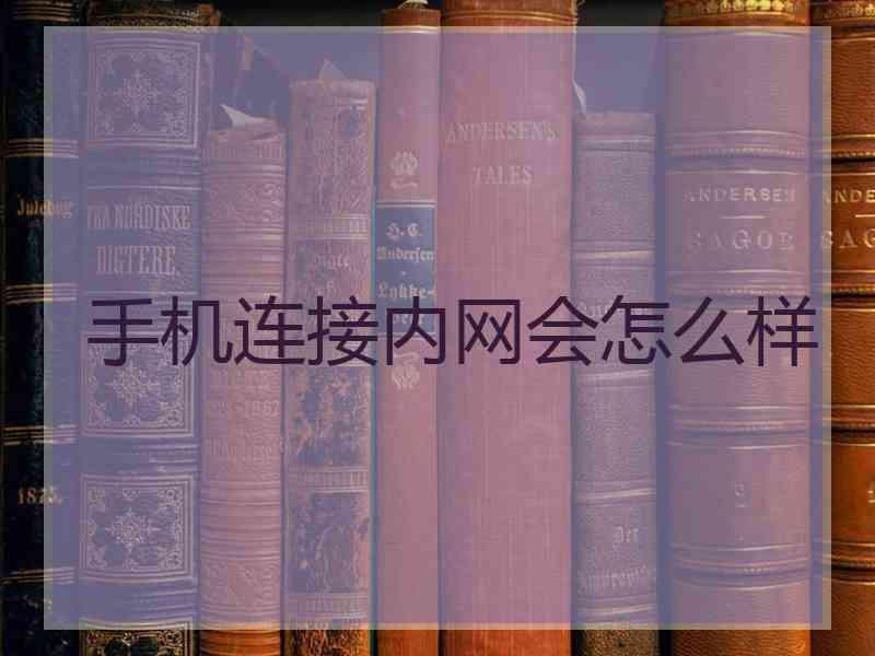 手机连接内网会怎么样