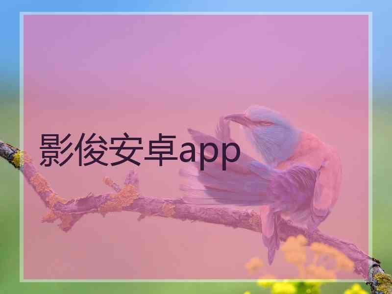 影俊安卓app