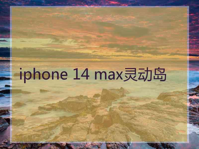 iphone 14 max灵动岛