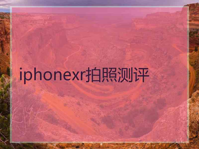 iphonexr拍照测评