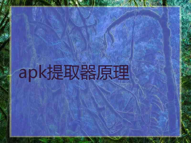 apk提取器原理