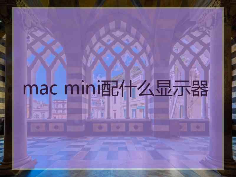 mac mini配什么显示器