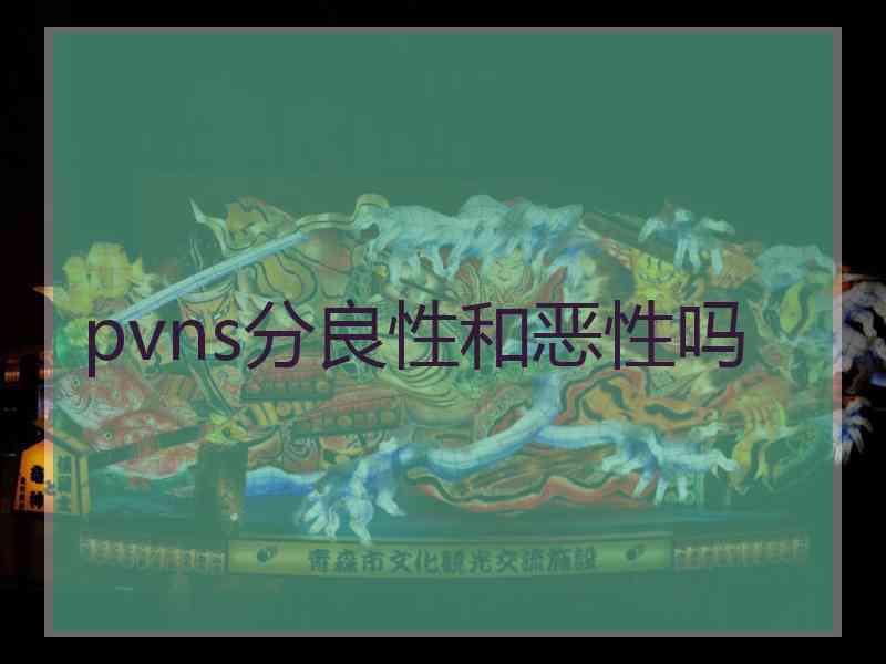 pvns分良性和恶性吗