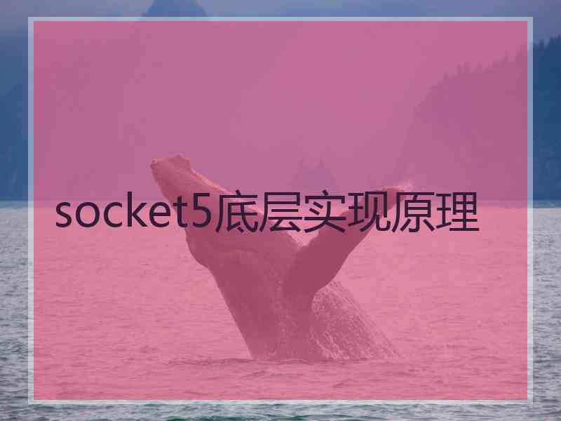 socket5底层实现原理