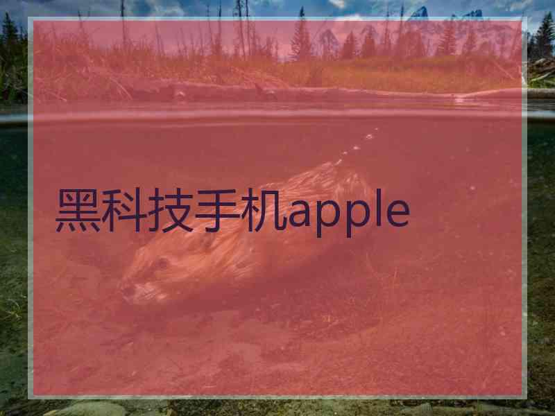 黑科技手机apple