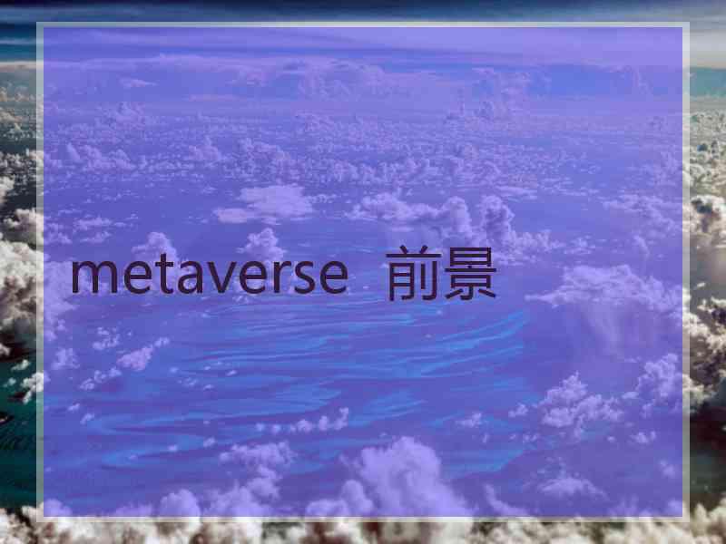 metaverse  前景