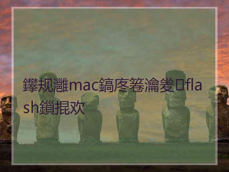 鑻规灉mac鎬庝箞瀹夎flash鎻掍欢