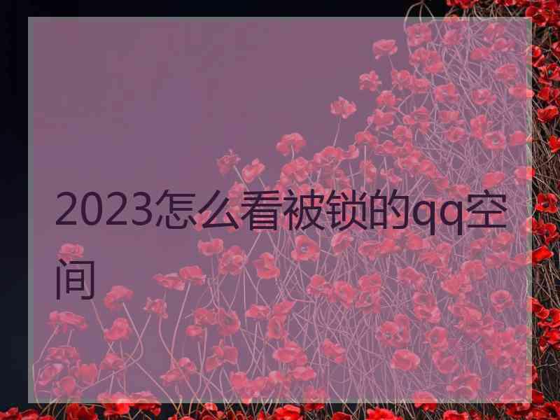 2023怎么看被锁的qq空间