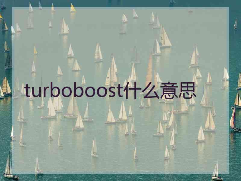 turboboost什么意思