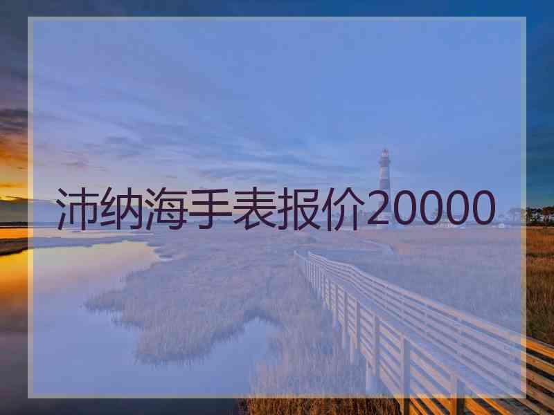 沛纳海手表报价20000