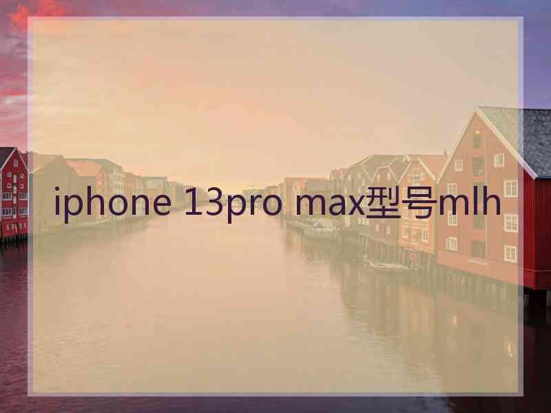 iphone 13pro max型号mlh