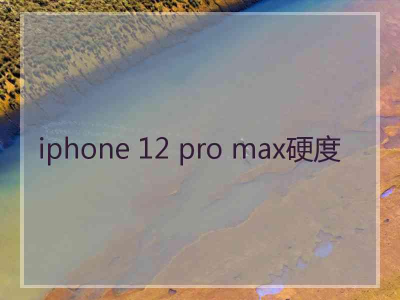 iphone 12 pro max硬度