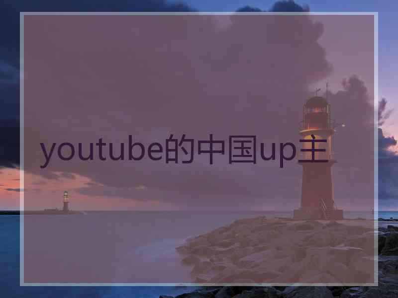 youtube的中国up主