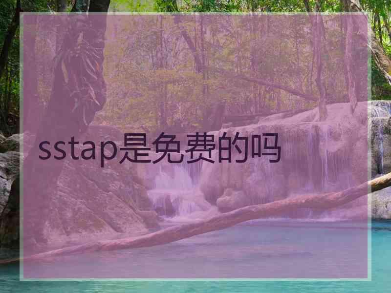 sstap是免费的吗