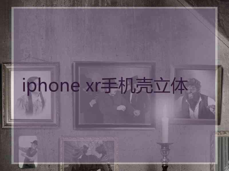 iphone xr手机壳立体