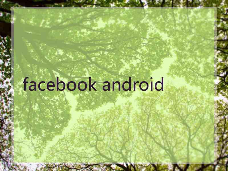 facebook android