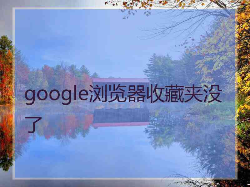 google浏览器收藏夹没了