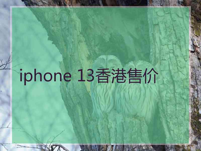 iphone 13香港售价