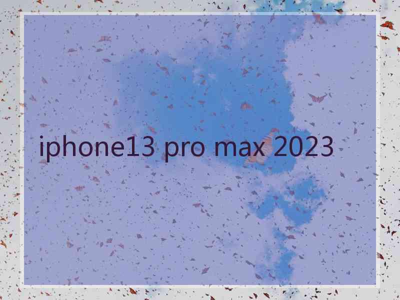 iphone13 pro max 2023