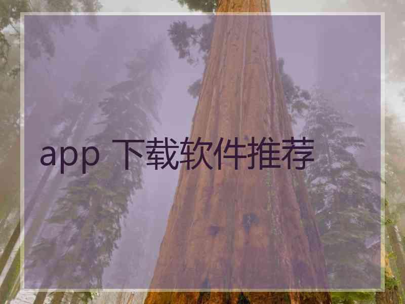 app 下载软件推荐