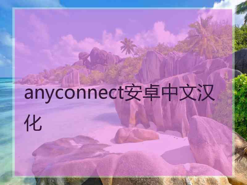 anyconnect安卓中文汉化