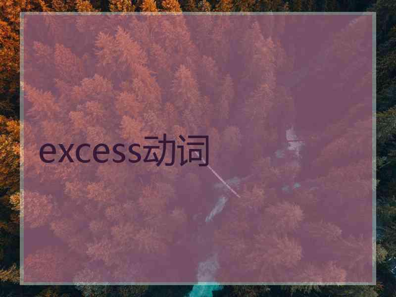 excess动词