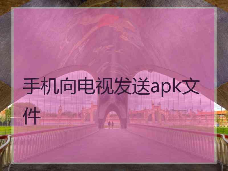 手机向电视发送apk文件