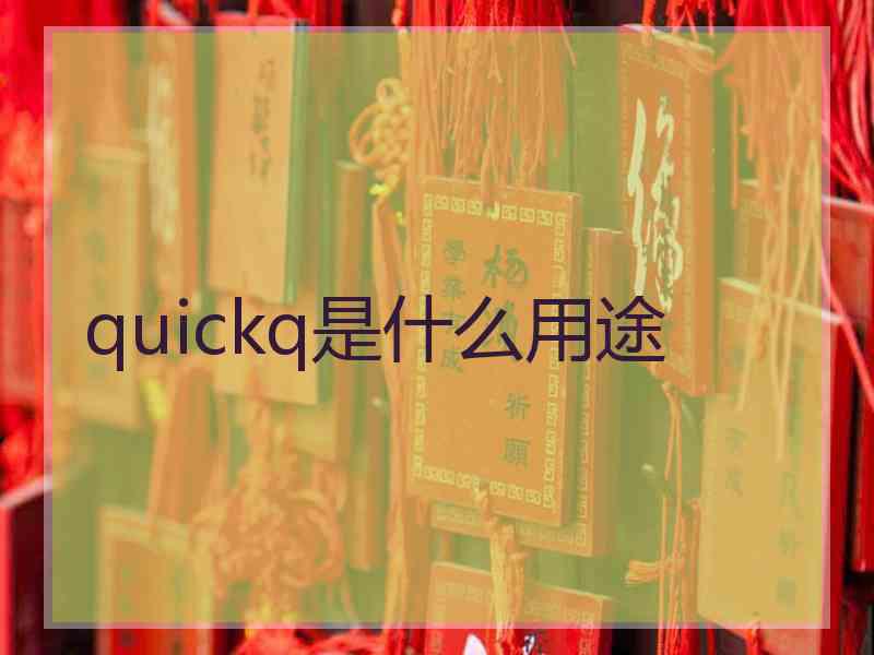 quickq是什么用途