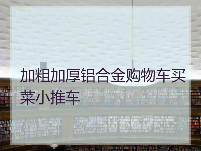 加粗加厚铝合金购物车买菜小推车