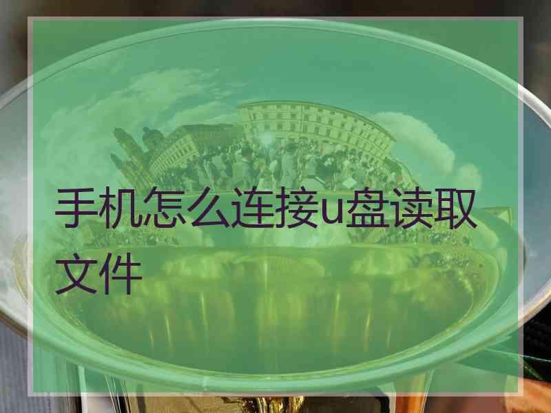 手机怎么连接u盘读取文件