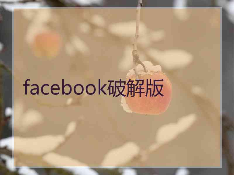 facebook破解版