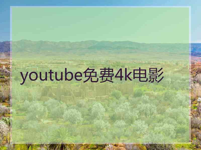 youtube免费4k电影