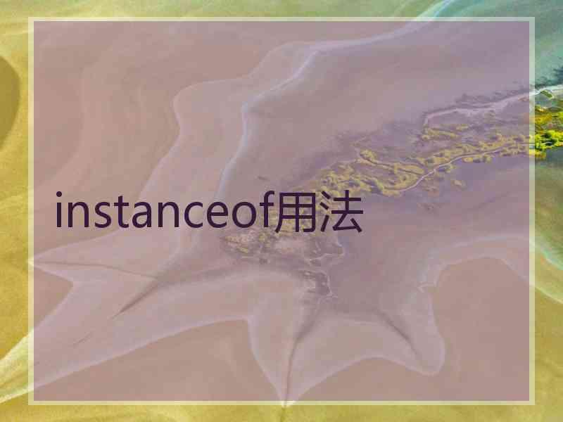 instanceof用法