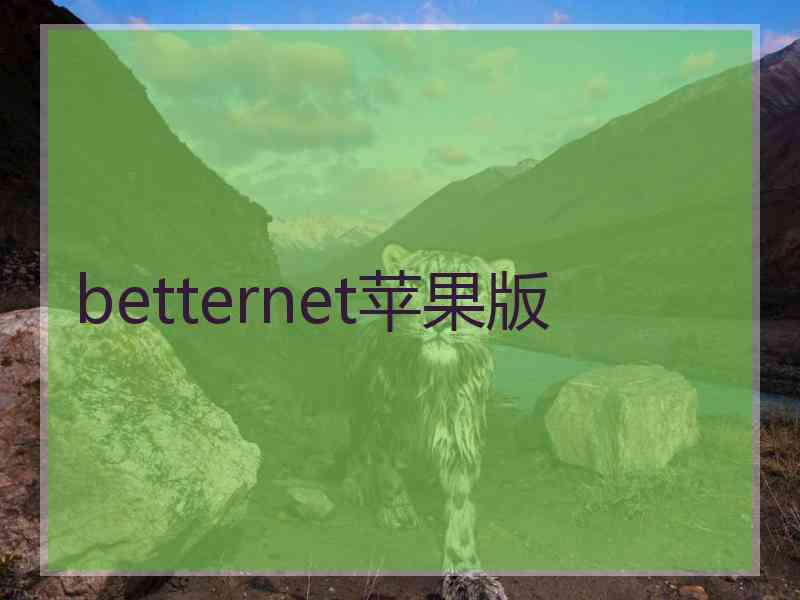 betternet苹果版