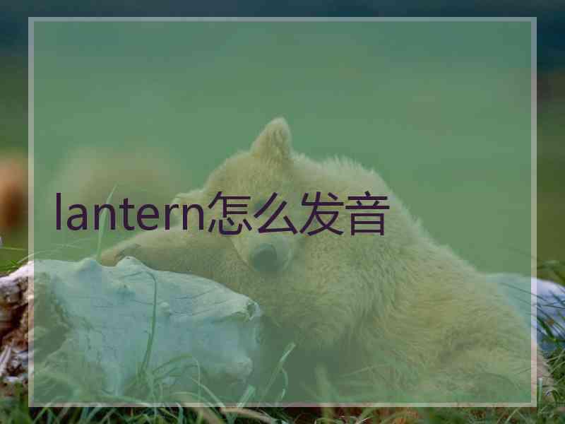 lantern怎么发音