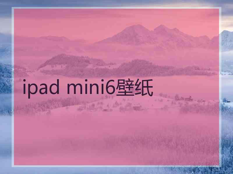 ipad mini6壁纸