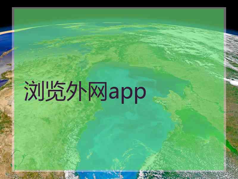 浏览外网app