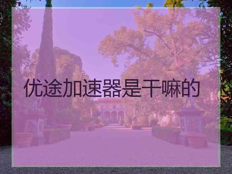 优途加速器是干嘛的