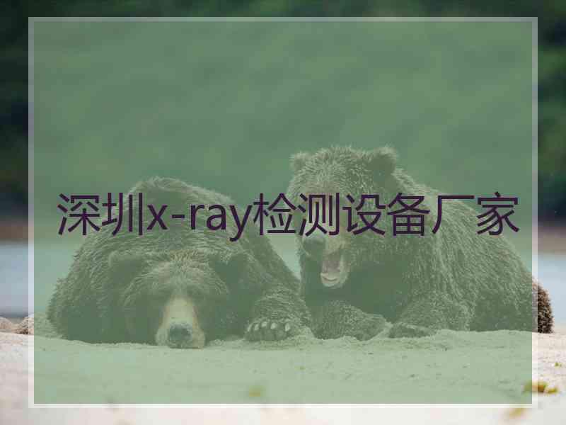 深圳x-ray检测设备厂家