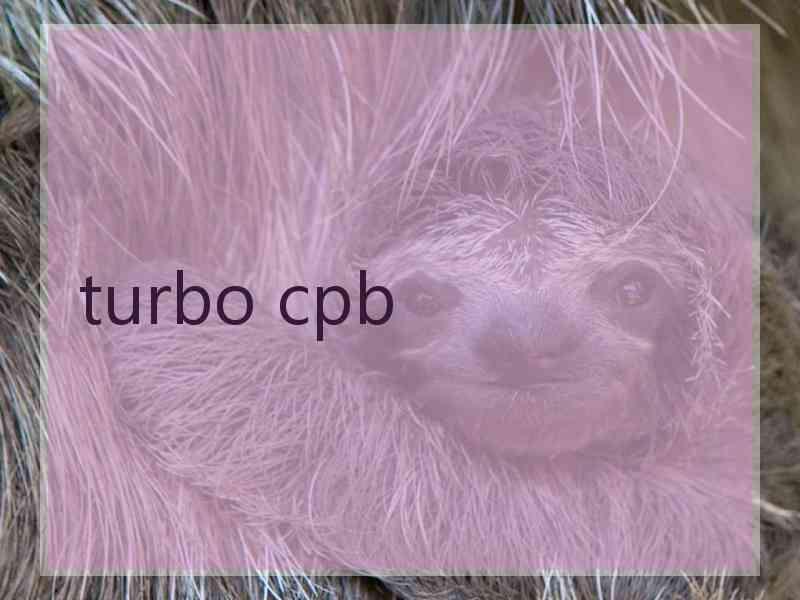 turbo cpb