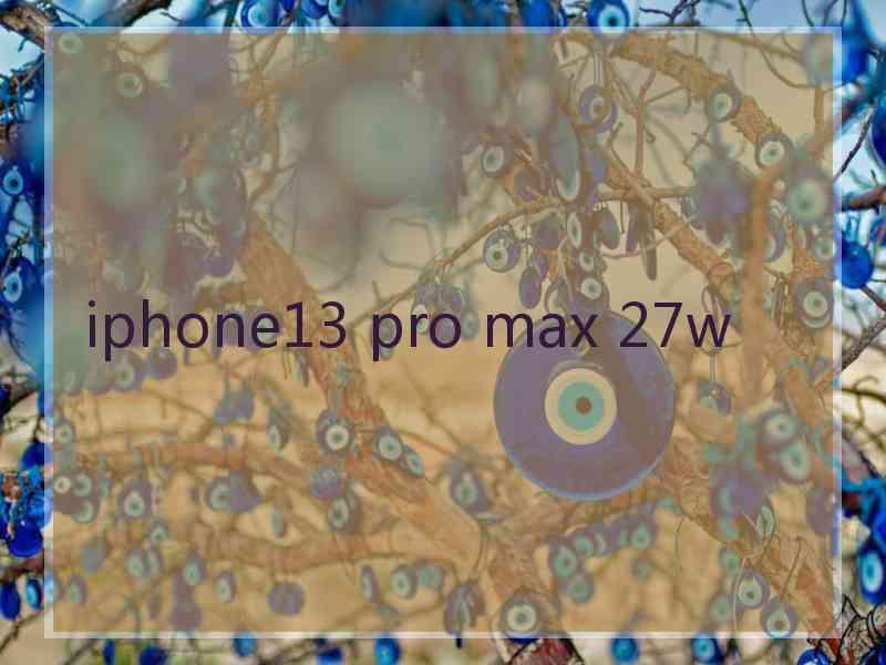 iphone13 pro max 27w