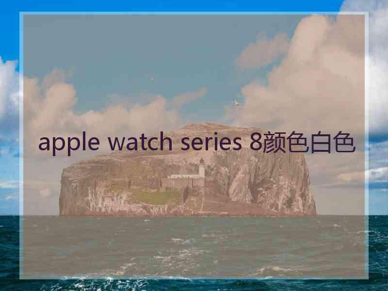 apple watch series 8颜色白色