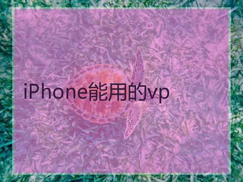 iPhone能用的vp