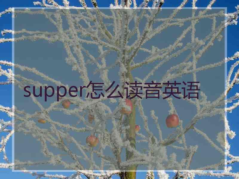 supper怎么读音英语